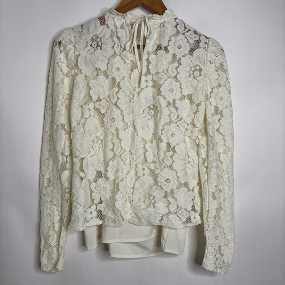 Mare Mare x Anthropologie Sheer Lace Blouse size XS - Picture 11 of 16